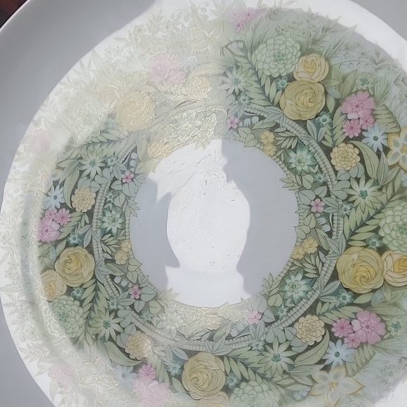 Floral Serving Platter Noritake "Bimini"EUC,Gorgeous - Picture 7 of 7